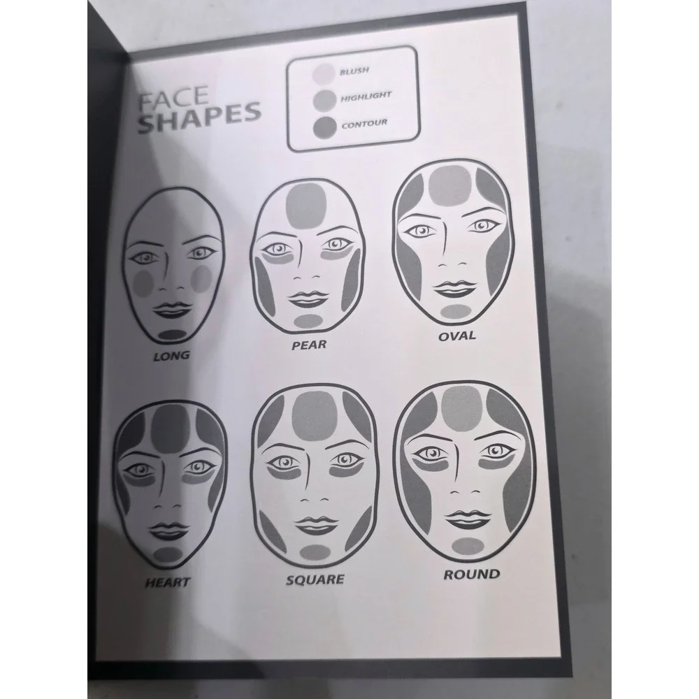 Makeover Essentials Contour Kit 6 Color Face Palette with Mirror‎ and Brush New